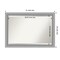 Beveled Bathroom Wall Mirror, Peak Polished Nickel Narrow Frame